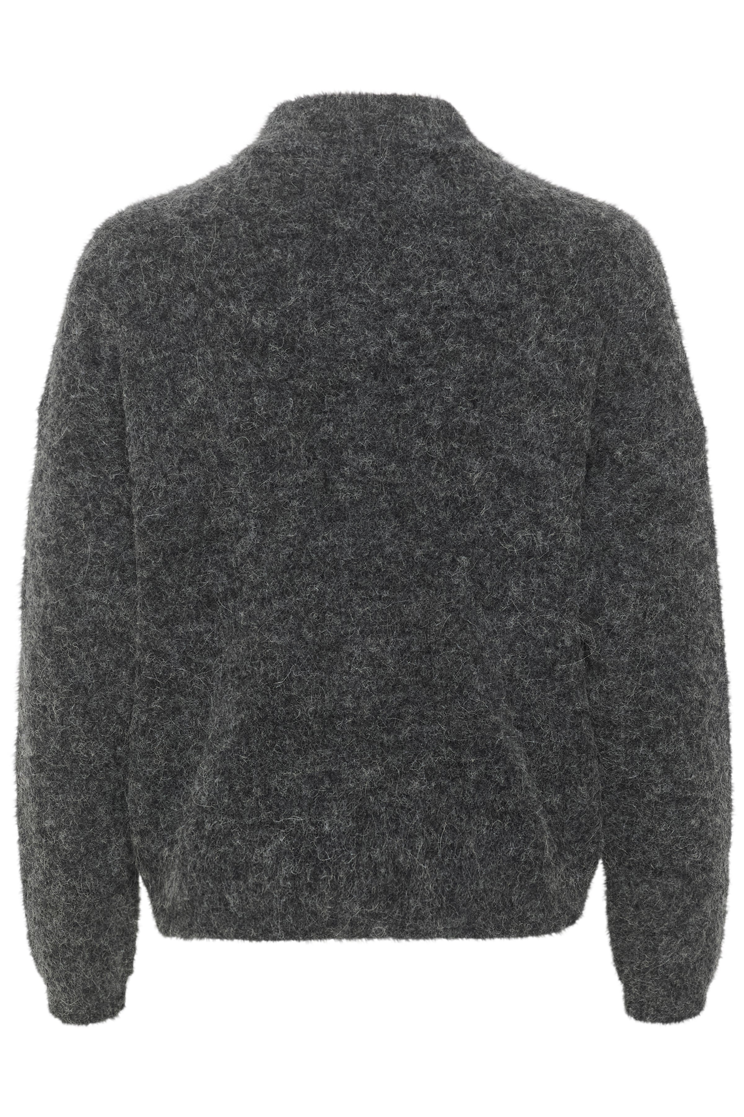 AlphaGZ uldcardigan - Charcoal Melange